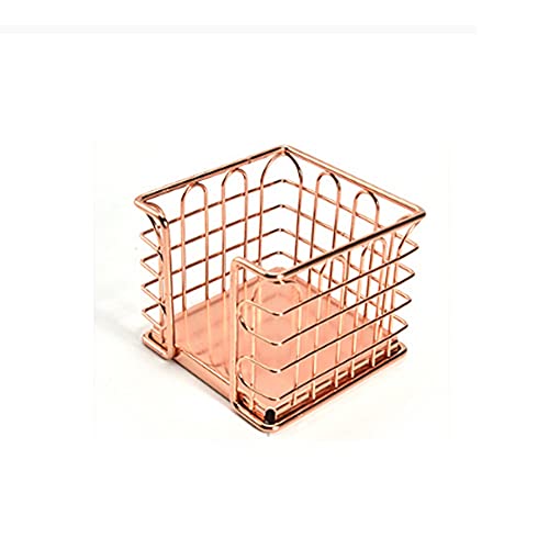 XFZJCHAP Kreatives Metall Rose Notpapier Schreibwarenbox Home Office Desktop Speicher Rack Stifthalter Stationery Organizer Dekoration von XFZJCHAP