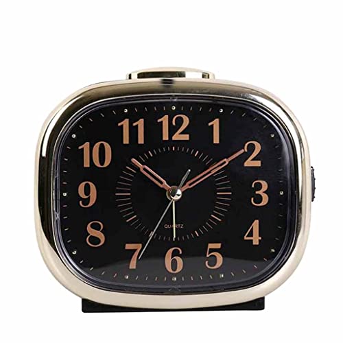 XFZJCHAP Mechanische Uhr, kein Ticken, mit Nachtlicht, Heimgebrauch, Desktop, großes Display, still, mit Scan -Snooze, leuchtendem Wecker (D 10,5 cm) von XFZJCHAP