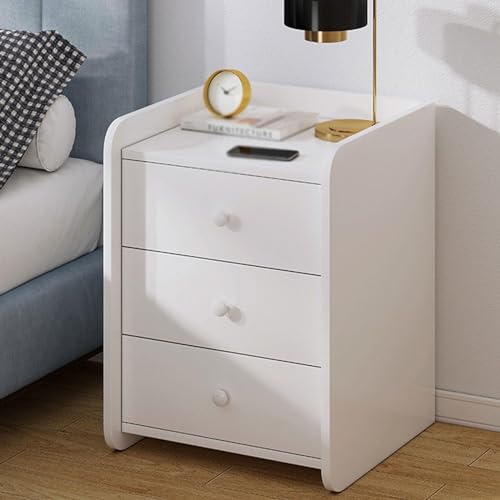 XFZJCHAP Nachttisch, Retro Schlafzimmer Nachtständer nordischer Aufbewahrung Nachttisch Beizertisch mit Schubladen für kleine Räume Wohnzimmer Schlafzimmer Nachttryhaus Home Office, a von XFZJCHAP