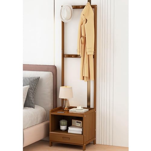 XFZJCHAP Nachttisch mit Schubladen und Haken Nordic Schlafzimmer Nacht Ständer Beatch Rack Multifunktionales Nachttrack für kleine Räume Wohnzimmer Tryway Home Office Badezimmer, a von XFZJCHAP