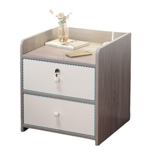 XFZJCHAP Schlafzimmer Nachttische Holznachtstände mit Schubladen Heim am Nacht von XFZJCHAP