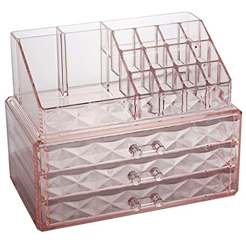 XFZJCHAP Schmuckschachtel Purple Clear Schmuckschatulle mit Schubladen Multifunktional Kosmetikbox Ohrringringe Halsketten Armbänder Juwelier Organizer Hülle, Pink Schmucktasche Organisator (Farbe: XFZJCHAP Schmuckschachtel Purple Clear Schmuckschatulle mit Schubladen Multifunktional Kosmetikbox Ohrringringe Halsketten Armbänder Juwelier Organizer Hülle, Pink Schmucktasche Organisator (Farbe: von XFZJCHAP