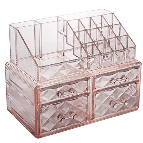 XFZJCHAP Schmuckschachtel Purple Clear Schmuckschatulle mit Schubladen Multifunktional Kosmetikbox Ohrringringe Halsketten Armbänder Juwelier Organizer Hülle, Pink Schmucktasche Organisator (Farbe: XFZJCHAP Schmuckschachtel Purple Clear Schmuckschatulle mit Schubladen Multifunktional Kosmetikbox Ohrringringe Halsketten Armbänder Juwelier Organizer Hülle, Pink Schmucktasche Organisator (Farbe: von XFZJCHAP