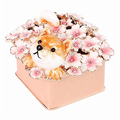 XFZJCHAP Schmuckschachtel Shiba Inu Juwelierbox Mini Hund Trinket Box Kristall Tierstatue Juwelier Organizer Box einzigartiger Ringhalter Geschenk für Wohnkultur Schmuckkoffer Organisator (Farbe: XFZJCHAP Schmuckschachtel Shiba Inu Juwelierbox Mini Hund Trinket Box Kristall Tierstatue Juwelier Organizer Box einzigartiger Ringhalter Geschenk für Wohnkultur Schmuckkoffer Organisator (Farbe: von XFZJCHAP
