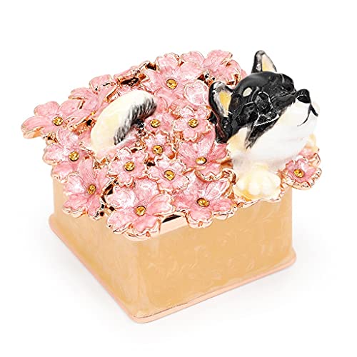 XFZJCHAP Schmuckschachtel Shiba Inu Juwelierbox Mini Hund Trinket Box Kristall Tierstatue Juwelier Organizer Box einzigartiger Ringhalter Geschenk für Wohnkultur Schmuckkoffer Organisator (Farbe: XFZJCHAP Schmuckschachtel Shiba Inu Juwelierbox Mini Hund Trinket Box Kristall Tierstatue Juwelier Organizer Box einzigartiger Ringhalter Geschenk für Wohnkultur Schmuckkoffer Organisator (Farbe: von XFZJCHAP