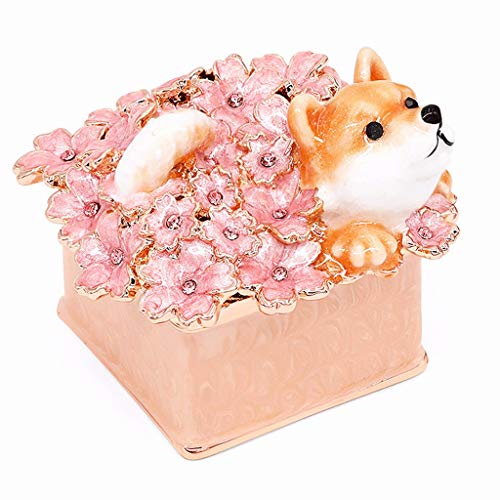XFZJCHAP Schmuckschachtel Shiba Inu Juwelierbox Mini Hund Trinket Box Kristall Tierstatue Juwelier Organizer Box einzigartiger Ringhalter Geschenk für Wohnkultur Schmuckkoffer Organisator (Farbe: XFZJCHAP Schmuckschachtel Shiba Inu Juwelierbox Mini Hund Trinket Box Kristall Tierstatue Juwelier Organizer Box einzigartiger Ringhalter Geschenk für Wohnkultur Schmuckkoffer Organisator (Farbe: von XFZJCHAP