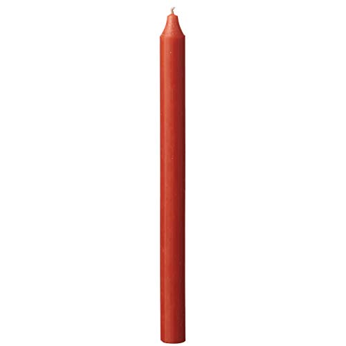Cidex AFFARI Stabkerze 14h Rustic 28cm Herbst-rot orange von XGAGHB