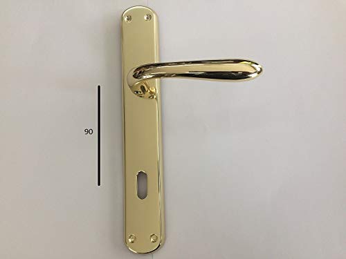 MARIVA GRIFF FÜR SIDNEY 1126 P IN MARITECH GOLD LUCIDO PATENT, MIT INTERASSE 90 MM KOMPLETT FÜR EINE DENTRO+FUORI, MIT RITORN SCHLÜSSELLEN von EFFEDIELLE