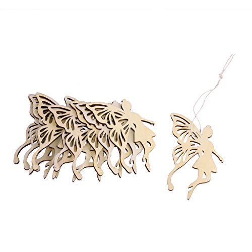 Sconosciuto 10 stücke Holz Fee Schmetterling Laser Cut Ornament Verschönerung Tag Mit String Sconosciuto 10 stücke Holz Fee Schmetterling Laser Cut Ornament Verschönerung Tag Mit String von Sconosciuto