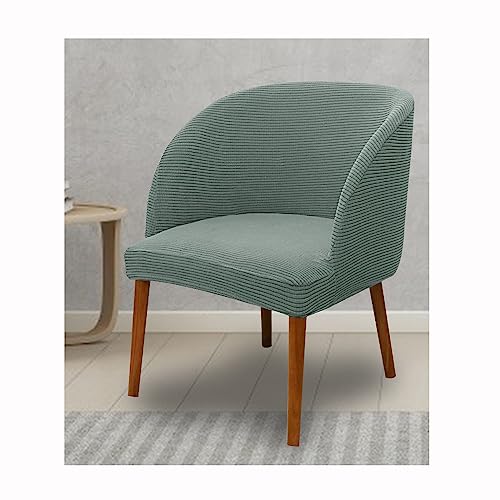 XGANGM Gebogener Lehne Stuhlhussen mit Armlehne Stretch Stuhlüberzug 4er/6er Set Barhocker Stuhlbezug Moderne Stuhlabdeckung Esszimmer Stuhlschonbezug für Küche Restaurant Büro,#4,6PCS von XGANGM