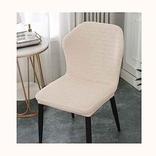 XGANGM Moderner Stuhlbezug unregelmäßiger Form ohne Armlehnen Stuhlhussen mit Rückenlehne Stretch Bürostuhlabdeckung Nordischer Stil Esszimmer Stuhl Überzug Stuhlschonbezug,B,4pcs von XGANGM