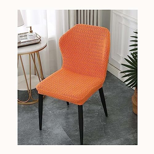 XGANGM Moderner Stuhlbezug unregelmäßiger Form ohne Armlehnen Stuhlhussen mit Rückenlehne Stretch Bürostuhlabdeckung Nordischer Stil Esszimmer Stuhl Überzug Stuhlschonbezug,F,4pcs von XGANGM