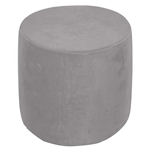 XGANGM Samt Ottomane Schonbezug Hockerbezug Rund/Quadratisch Stretch Hockerhusse 35x35/40x40/50x50cm Ottoman-Überzug Hocker Abdeckung Ottoman Cover Protector Bezug,Roundd,40x35cm von XGANGM