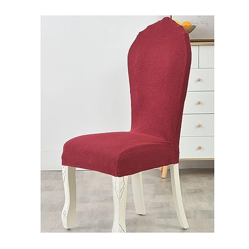 XGANGM Stretch Stuhlhussen 4er/ 2er Set Stuhlbezug Elastisch Abnehmbarer Waschbarer Runder Lehne Universal Hussen Für Stühle Stuhlüberzug Chair Cover Für Küche Restaurant Hochzeit,#8,4PCS von XGANGM