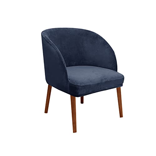 XGANGM Stretch Stuhlüberzug 4er/6er Set Rund Rückenlehne mit Armlehne Samt Esszimmerstuhlbezug Stuhlschonbezug Sessel Stuhl Hussen Kitchen Stuhlabdeckung Stuhlbezüge,Navy Blue,4PCS von XGANGM