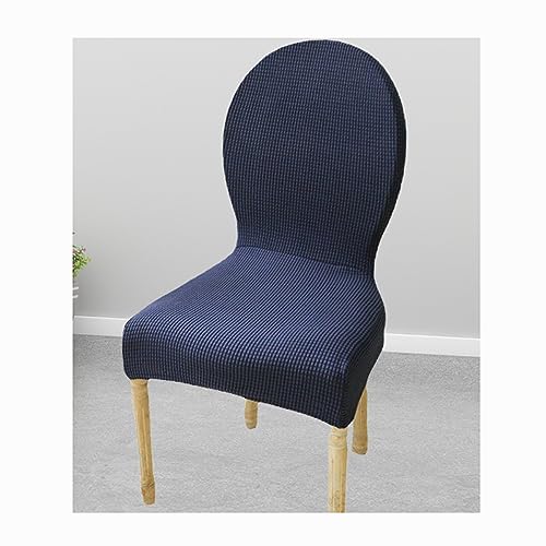 XGANGM Stuhlüberzug Stretch 6er 4er Set Stuhlhussen Runder Rückenlehne Esszimmerstühle Bezug Stuhlbezug Ohne Armlehne StuhlÜberwurf Stuhlschonbezug Stuhl Abdeckung Waschbar,#2,4PCS von XGANGM