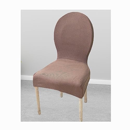 XGANGM Stuhlüberzug Stretch 6er 4er Set Stuhlhussen Runder Rückenlehne Esszimmerstühle Bezug Stuhlbezug Ohne Armlehne StuhlÜberwurf Stuhlschonbezug Stuhl Abdeckung Waschbar,#8,4PCS von XGANGM