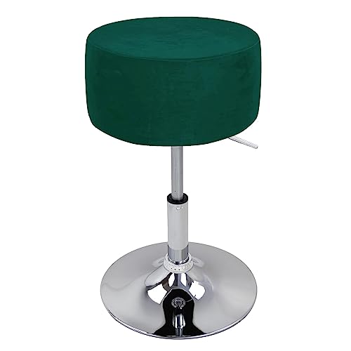 XGANGM Velvet Hockerbezug Rund Durchmesser 33.5cm H17cm Rund Barhocker Hussen Bezug stuhlhussen barhocker rund Stretch Stuhlbezug Schonbezug Protector für Home Büro Bar,Dark Green,1PC 34x14 cm XGANGM Velvet Hockerbezug Rund Durchmesser 33.5cm H17cm Rund Barhocker Hussen Bezug stuhlhussen barhocker rund Stretch Stuhlbezug Schonbezug Protector für Home Büro Bar,Dark Green,1PC 34x14 cm von XGANGM