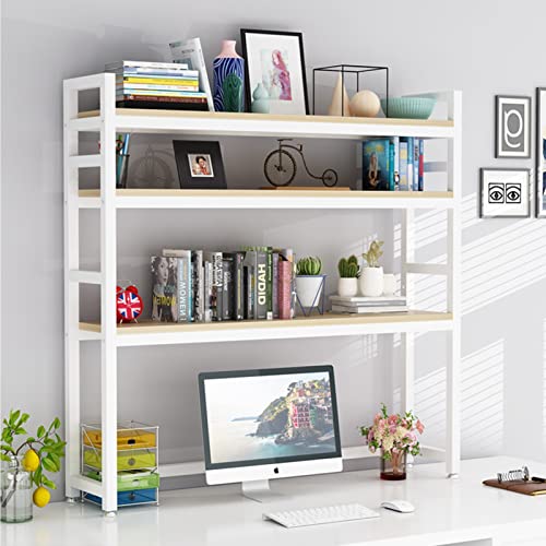 3-stufiges, verstellbares Computertisch-Desktop-Bücherregal – Büro-Schreibtischregal, Computertischregale, industrielles Wind-Desktop-Rack, Präsentationsständer für das Home-Office von XGFXGF
