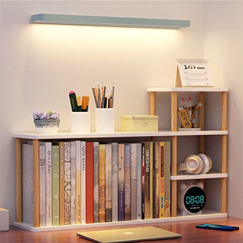 Desktop-Bücherregal aus Holz – mehrschichtiges Büro-Desktop-Regal, einfaches Bodenregal für Kinder, einfacher Wohnzimmer-Aufbewahrungsständer, Heimdekoration (Farbe: B, Größe: 50 x von XGFXGF