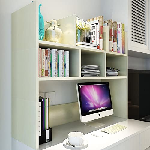 Desktop-Bücherregal aus massivem Holz – kleines multifunktionales Bücherregal für Kinderzimmer, einfaches mehrschichtiges Bücherregal für den Schlafsaal, Desktop-Aufbewahrungsregal von XGFXGF