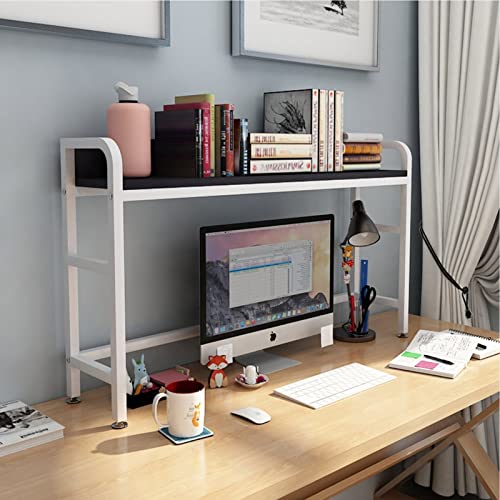 Einschichtiges, verstellbares Desktop-Bücherregal – multifunktionales Desktop-Bücherregal für Zuhause, Schreibtisch-Kleindruckerständer, Desktop-Aufbewahrungsregal mit rutschfesten von XGFXGF