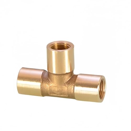 1PCS 1/8" BSP Female Tee 3 Ways Splitter Brass Pipe Fitting Water Gas Oil DN6 Home Garden 1PCS 1/8" BSP Female Tee 3 Ways Splitter Brass Pipe Fitting Water Gas Oil DN6 Home Garden von XGINERFEX