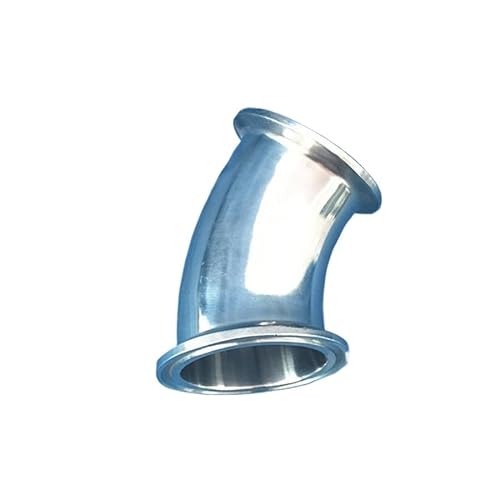2.5" Tri Clamp x 57mm 2.25" Pipe OD SUS 304 Stainless Steel 45 Degree Elbow Fitting Home Brew Beer Wine von XGINERFEX