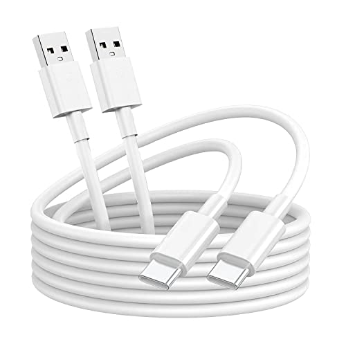 USB C Kabel [ 2M 2Stück ], Type C Ladekabel Schnellladung Kompatibel mit Samsung Galaxy S10 S9 S8 S21 Plus S20 FE A12 A20 A70 A52 A51 A40 A41 A42, Google Pixel,Hawei p9 p10,HTC,LG,weiß von XGMATT