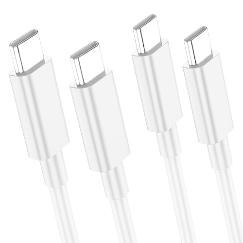 USB C auf USB C Kabel, 1,8 m, 2 Stück, USB C Kabel/60 W PD USB C auf USB C Ladekabel für Samsung Galaxy S10 S9 S8 A12 A20 A70 A52 A51 A40, MacBook Air/Pro, iPad Air 4/Pro 2020, HTC, LG, Weiß von XGMATT