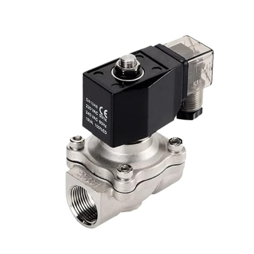 1/2" 3/4" 1" 2" Normalerweise Geschlossenes 12-V-Elektromagnetventil Wasser 24 V 230 V 24 Edelstahl IP65 DIN-Spule Hochtemperatur(1-1/2",120VAC_EPDM-SEAL) von XGUZRVGNV