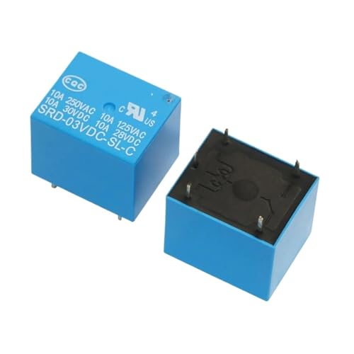 10Pcs Relais SRD-05V 06V 09V 12V 18V 24V 48VDC-SL-A 4PIN SRD-03V 05V 06 09V 12V 24V 48VDC-SL-C 10A 250VAC 5PIN Relais(SRD-24VDC-SL-A 4Pin) von XGUZRVGNV