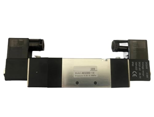 4V330C-10 5Way 3Position Dual Solenoid Pneumatic Air Valve 3/8" BSPT DC12V DC24V AC110V AC220V(110V) von XGUZRVGNV