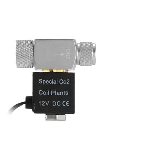 Alloy CO2 Solenoid Valve DC 12V Electric Magnetic Valve Regulator For Aquarium Fish Tank Carbon Dioxide Generator Kit(EU Plug-W00-05A) von XGUZRVGNV