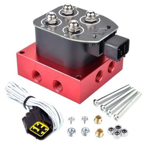 FreeShipping ROT Auto/motorrad 12 V VU2/4 Magnetventil Kit Luftfederung Verteilerventil Pneumatische Stoßdämpfer(VU2) von XGUZRVGNV