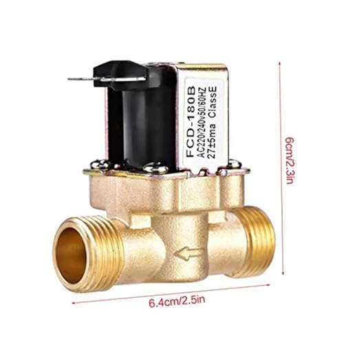 G1/2'' Elektrisches Magnetventil Aus Messing N/C 12 V 24 V 220 V G3/4'' Wasser-Luft-Einlass-Strömungsschalter For Solarwarmwasserbereiterventil(1/2",24V) von XGUZRVGNV