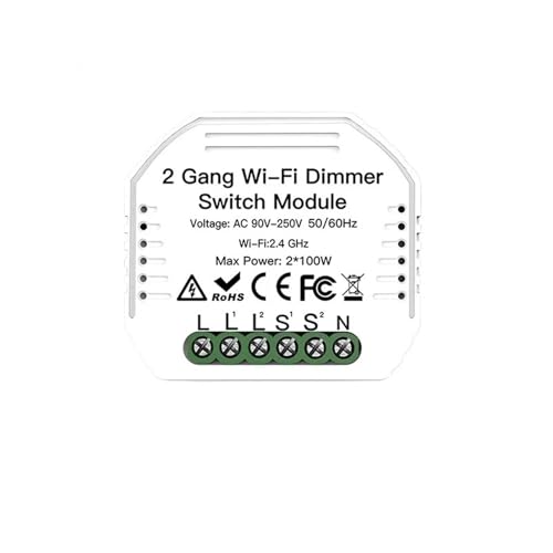 Lichtdimmermodul/Schaltermodul Fernbedienung 1/2-Wege 1/2(Wifi 2 Gang Dimmer) von XGUZRVGNV