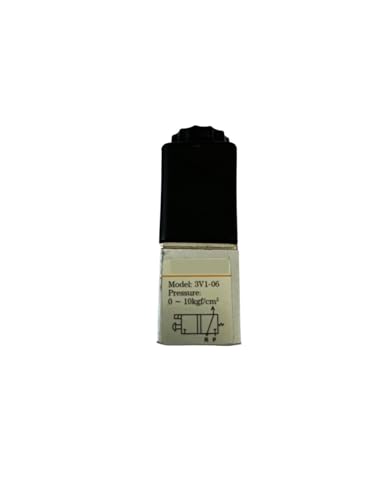 Luftmagnetventile 3V1-06 2 Positionen 3 Anschlüsse 1/8 Zoll Normalerweise geschlossenes pneumatisches Steuerventil DC12V DC24V AC110V AC220V(Red,DC24V) von XGUZRVGNV