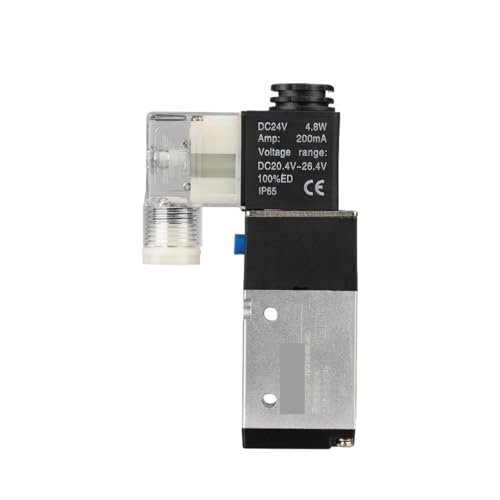 Pneumatic Fittings 3 Way 2 Position Air Directional Control Solenoid Valve DC12V DC24V AC110V AC220V 3V210-08(10MM,DC24V) von XGUZRVGNV