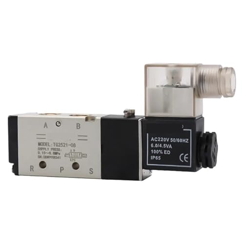 Solenoid Valve TG2521-08 2-position 5-way Pneumatic Control Valve AC220V DC24V(TG2521-08 24V) von XGUZRVGNV