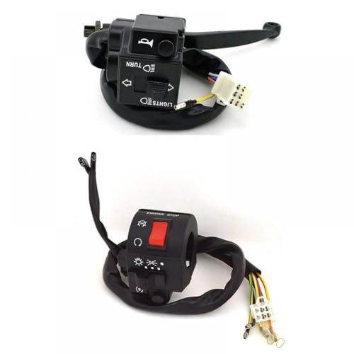 Startschalttaste mit dem Lenkersteuerungsschalter mit dem Kabelbaumkabelbaum kompatibel mit GS125 GN125 GS GN 125 Motorcycle Fits -Modelle(Right and left) von XGdEKA