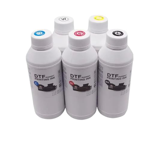 XGdEKA 1000 ml DTF -Tinte kompatibel mit Direct Transfer Film Pet Film Works mit Desktop und Großformat -DTF -Druckern in Bk C m y WH -Farben erhältlich(Yellow-1000ML) von XGdEKA