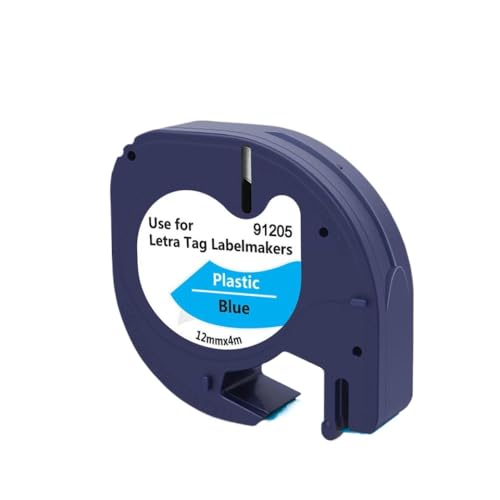 XGdEKA 12 mm kompatibler Druckerbandersatz Kompatibel mit LT -Bänder 91200 91220 91330 Schwarz auf weißen Papierbändern(Black on Blue) von XGdEKA