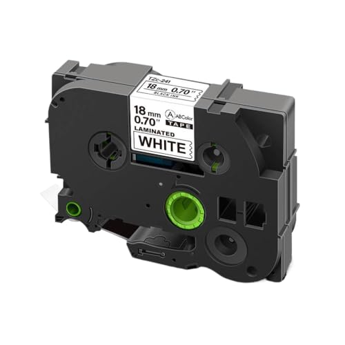 XGdEKA 18 mm laminierte Etiketten kompatibel mit 241 Klebebandschwarz auf Weiß Kompatibel mit Etikettenhersteller 241 Druckerband XGdEKA 18 mm laminierte Etiketten kompatibel mit 241 Klebebandschwarz auf Weiß Kompatibel mit Etikettenhersteller 241 Druckerband von XGdEKA