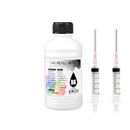 XGdEKA 250 ml wasserdichte Pigmenttinte kompatibel mit PFI-307 PFI307 Kompatibel mit IPF 8400 9400 8300 8400S 9400S Großformatdrucker(Black) von XGdEKA