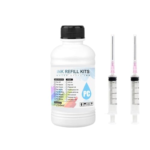 XGdEKA 250 ml wasserdichte Pigmenttinte kompatibel mit PFI-307 PFI307 Kompatibel mit IPF 8400 9400 8300 8400S 9400S Großformatdrucker(Photo Cyan) von XGdEKA