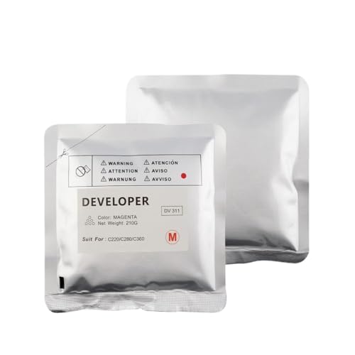 XGdEKA 4PCS DV311 DV-311 Compatible Developer Powder 210G A0XV03D zur Verwendung mit C220 C280 C360-Entwicklereinheiten(4pcs Magenta 210g) von XGdEKA