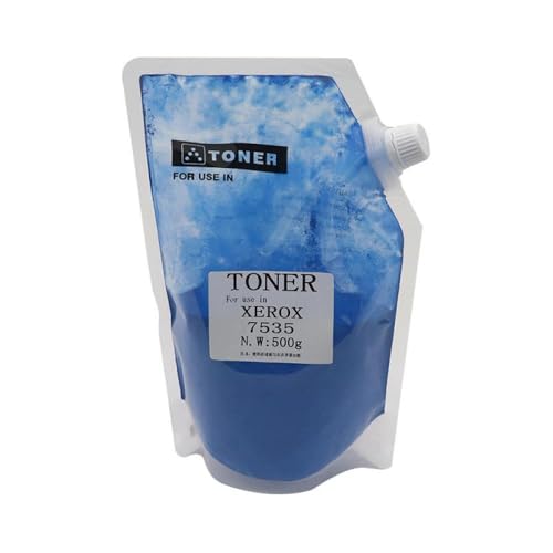 XGdEKA 500G WC7525 Tonerpulver Nachfüllkompatibel mit C220 C3300 C4300 400 360 320 3540 3530 3250 3140 4350 7728 7328 Farbtoner -Kassettenpatronen(Cyan-500g) von XGdEKA