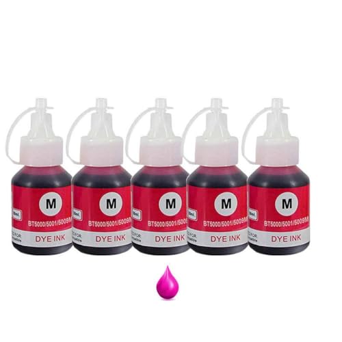 XGdEKA 5pcs Refill Ink Kit kompatibel mit DCP-T220 DCP-T226 DCP-T300 DCP-T310 DCP-T420W DCP-T425W DCP-T426W DCP-T428W DCP-T500W Printer(5Magenta) von XGdEKA