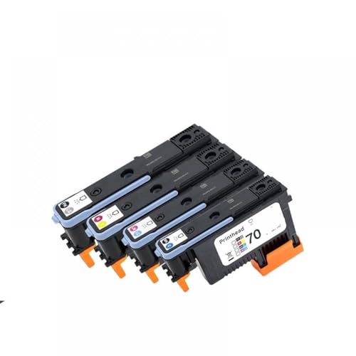 XGdEKA 70 70 kompatibler Druckkopf C9404A C9405A C9406A C9407A zur Verwendung mit DesignJet Z2100 Z300 Z3200 Z5200 Z5400 Drucker(C9410A GE and G) von XGdEKA